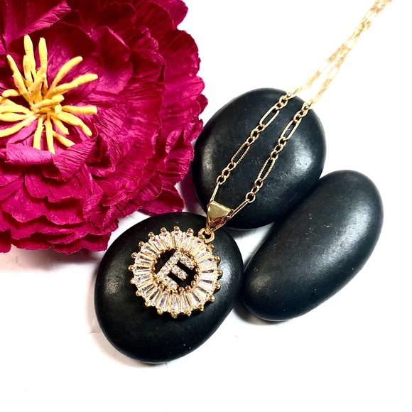 Initial E Necklace, Letter E, Personalized E, Boho - Picture 3 of 9